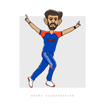 Bumrah - Illustration adobe design graphic design illustration illustrator procreate vector