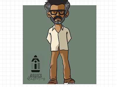 Rajinikanth - Illustration adobe design graphic design illustration illustrator procreate vector