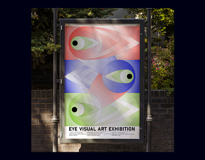 EYE VISUAL ART EXHIBITION exhibition graphic design poster design