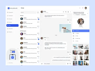 Chat chat chat web chatting desktop social social web ui ui design ux uxui web web design