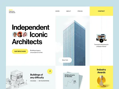 Website for an Architect's Marketplace design interface product service startup ui ux web website