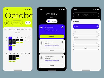 Workout App app boost concept daily design mobile tracker ui ux workout
