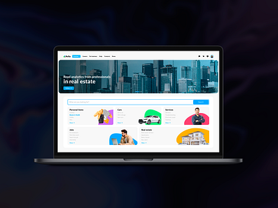 Marketplace, redesign of the service branding figma laptop redesign ui ux