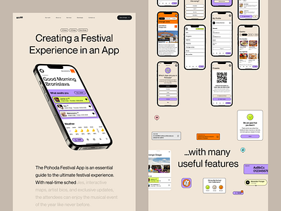 Pohoda Case Study case study festiva app mobile app ui web webdesign website