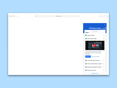 On-boarding flow and quick start guide design guide on boarding flow product design quick start guide saas design ui uiux uiux design ux web app design web design