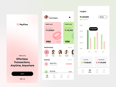 Innovative Online Payment Gateway App Design appdesign design fintech mobileapp paymentgateway ui userinterface ux