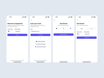 Sign In android clean design design system download figma framer getting started ios light minimal mobile onboarding remix ui ui kit