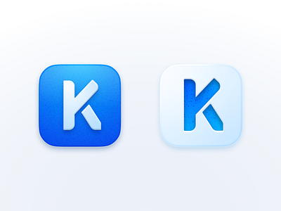 Kuna-SE icon app icon application icon blue branding design gradient icon ios k kuna product