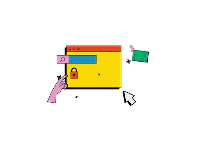 Login 2D Animation 2d animation flat gif illustration log in lottie motion password safety sign up