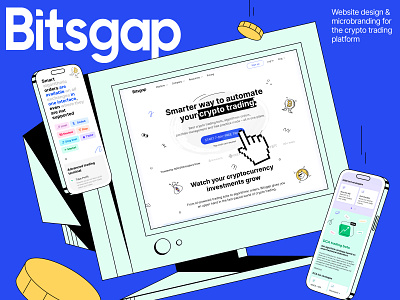 Bitsgap | Website design for crypto trading platform crypto fintech interface platform trading tradingplatform ui uiuxdesign usability ux webdesign webdesignagency webdesignstudio website