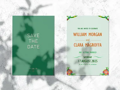 Wedding Invitation Letter Nature branding graphic design product
