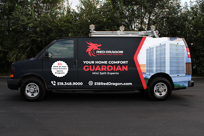 Red Dragon Van Wrap van wrap vehicle wrap vehicle wrap design wrap design