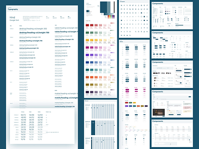 Design System buttons colors components data table design system digital product forms grid icons image ratio style guide typography