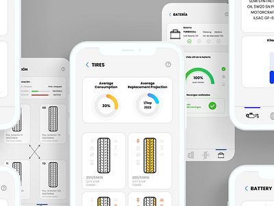 Vehicle maintenance - Mobile App animation app app mobile auto car cars dashboard drive figma mobile motion graphics services tires transport ui ui ux uiux ux uxdesign vehicle