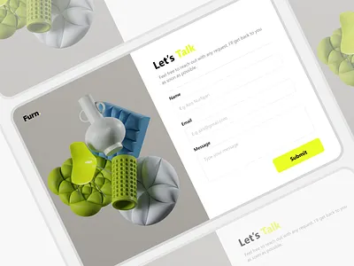 Contact Page - Daily UI #028 contact contact page daily ui figma furniture ui ui design uiux uiux design web design