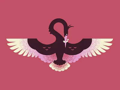 Vector Herons — The Prize art design heron illustration illustrator pink vector wildlife