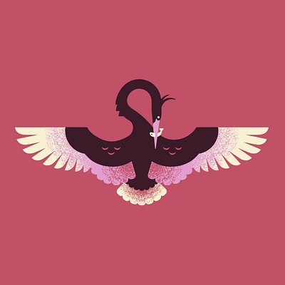 Vector Herons — The Prize art design heron illustration illustrator pink vector wildlife