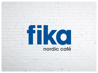 Fika Nordic Café – For Sale branding cafe coffee finland for sale identity logo modern nordic norway scandinavian sweden