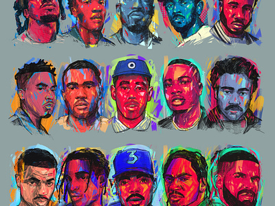 Rap Portraits arunas kacinskas character illustrated illustrated portraits illustration illustrator people portrait portrait illustration portrait illustrations rap rap music rapper illustrations rappers rappers illustrated