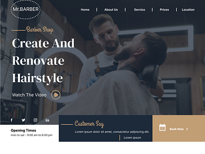 Barber Web design barber web design barberart barberchair barberlife barbershop barbershopdesign beardcare classiccuts dribbble fadecut grooming haircut hairdesign hairstylist menstyle modernbarber salondesign shaving uiux