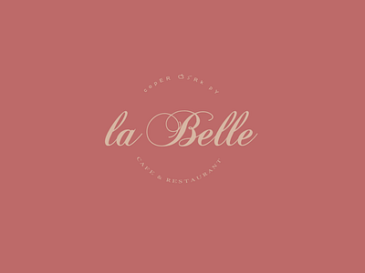 la belle - cafe branding graphic design logo