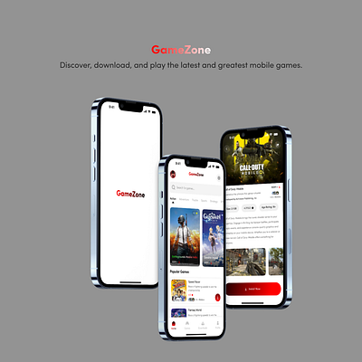 Introducing GameZone: Your Ultimate Mobile Game Download Hub! ui