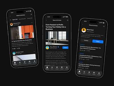 News & Articles - Lookscout Design System android clean dark design ios layout lookscout mobile responsive ui user interface ux