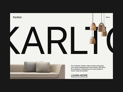Furniture Website 3d animation branding design figma graphic design logo motion graphics ui