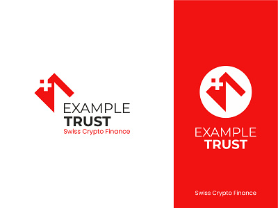 Example Trust crypto currency design example trust finance invest logo mikylangela mountain swiss