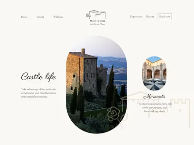 Hotel website design branding concept design header logo mobile ui
