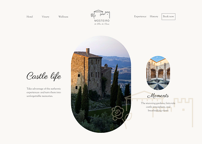 Hotel website design branding concept design header logo mobile ui