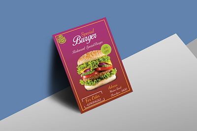 Restaurant Flyer Mockup app branding business card design flyer design graphic design illustration logo ui ux vector