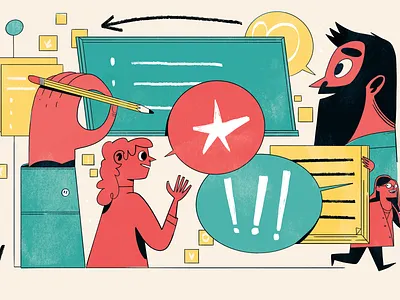 What makes a good workshop? - article illustration blog article brainstorming ideas illustration article it jobs mexico newsletter illustration office culture tech workshops