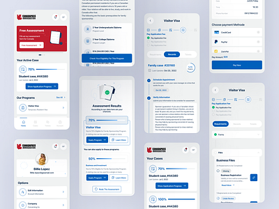 Immigration App admin panel app immigration ui ui design