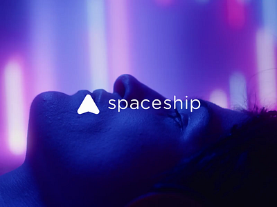 Spaceship: Dribbble boosted shots campaign. animation brand alphabet branding design graphic design logo motion graphics spaceship ui