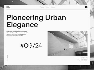 Onile Gogoro architecture building clean composition concept landing layout minimal minimalism ui ui design ux web design website