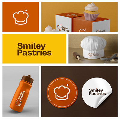 Smiley Pastries - Logo Design baker design baker logo baker logo design brand design brand identity design branding branding identity culinary design design designer graphic design logo design logo designer