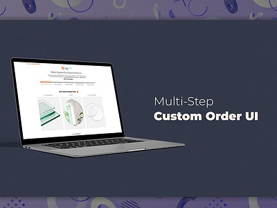 Multi-step Custom Order UI custom order custom ui installation landing page minimal ui step by step steps ui ux web design