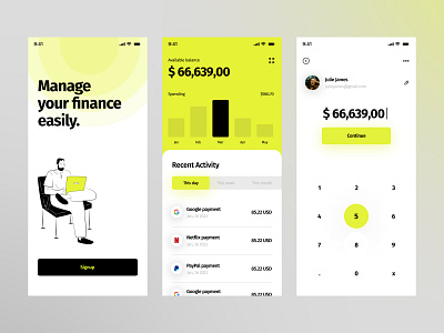 Mobile App UI - Finance App app figma mobileapp ui