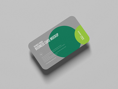 Free Rounded Corner Business Card Mockup business card mockup