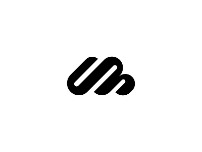 Twisted M blockchain branding calculations cloud cryptocurrency identity lettermark logo logomark mark monogram negative space symbol