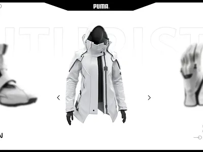 Puma Hero Section Design herosection landing page puma ui web design website wordpress