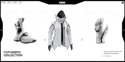 Puma Hero Section Design herosection landing page puma ui web design website wordpress