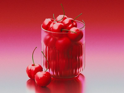 Cherries 3D Art 3d art 3d artwork abstract art album cover art director artwork blender branding cherry color blend colorful cover art digital illustration fruit illustration gradients graphic design illustration illustrator reflection visual diretion