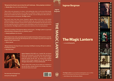 The Magic Lantern. Book cover redesign art best book cover brutalism cinema figma graphic designer hero section illustration inspiration landing page layout photography photoshop recent redesign typography ui web design wow effect