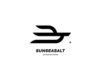 SUNSEASALT boat branding crete design graphic design greece logo rethymno salt sea speed sun trident