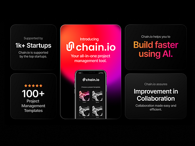 Chain.io Design Concept chain.io concept graphic design illustration project management ui