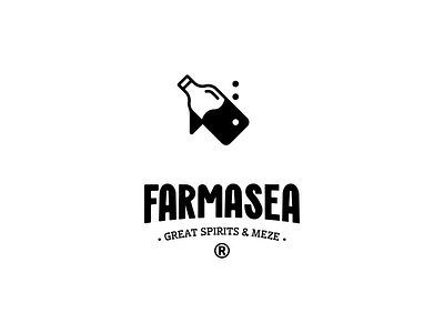 FARMASEA bottle branding crete design drinks farm fish greece illustration logo meze restaurant rethymno sea sesfood