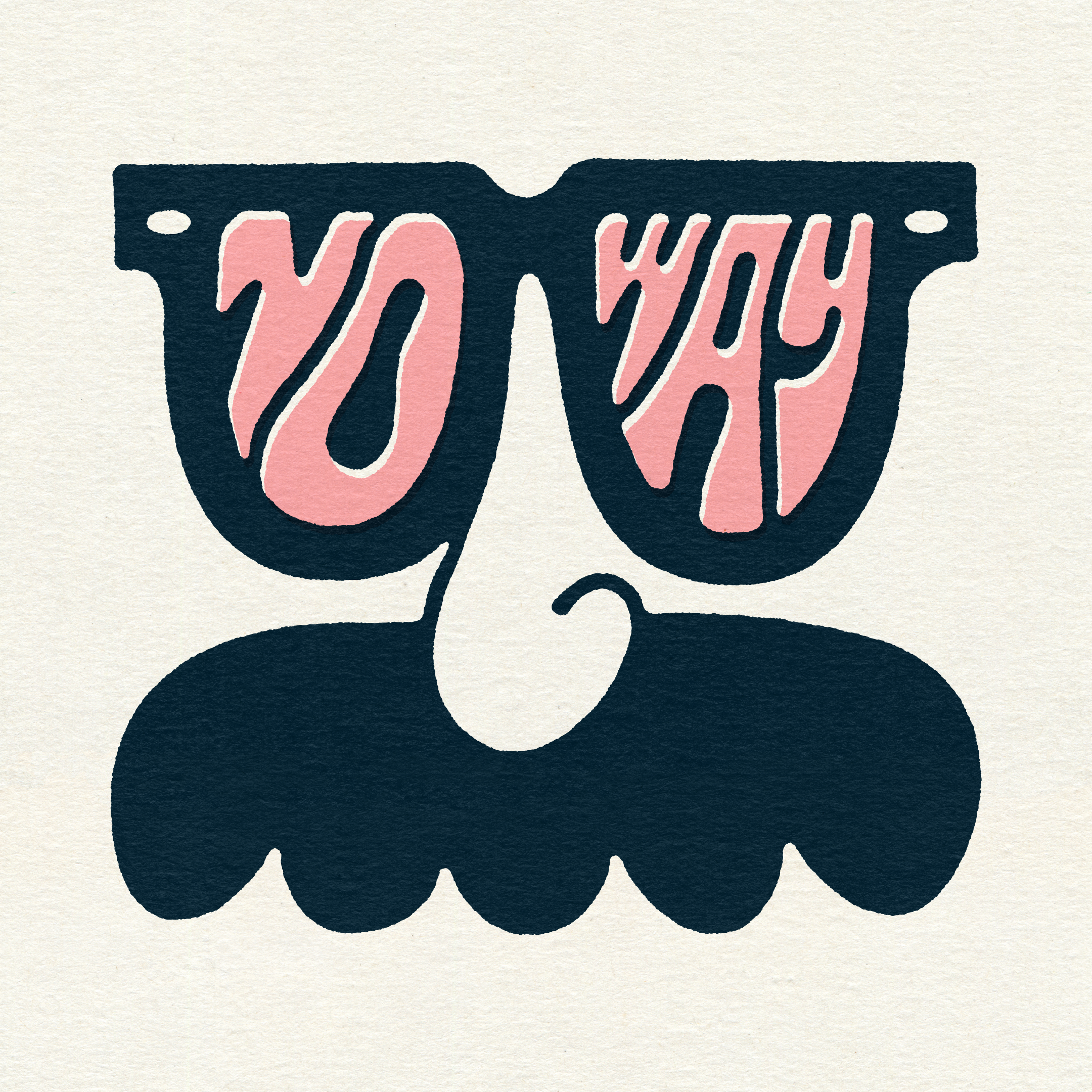 😎😎😎 art doodle fun illustration noway sunglasses texture thicklines vector