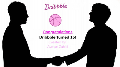 Dribbble Turned 15!🎉 3d animation artwork banner branding celebration competition design feedback graphic design illustration like logo portfolio poster typography ui vector video